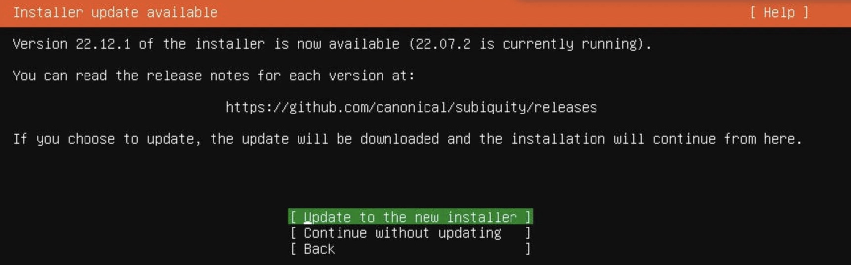 Update an installer